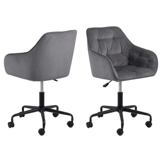 Arook Adjustable Office Chair – Dark Grey Fabric, Modern Ergonomic Design
