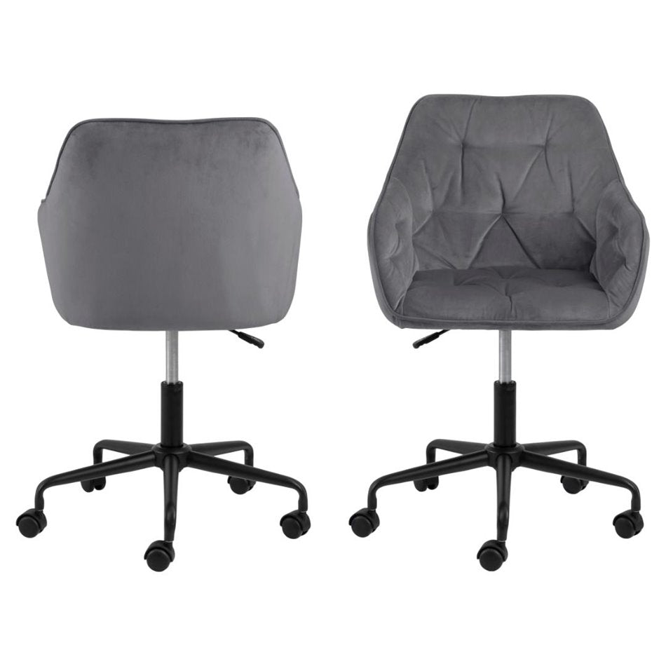 Arook Adjustable Office Chair – Dark Grey Fabric, Modern Ergonomic Design