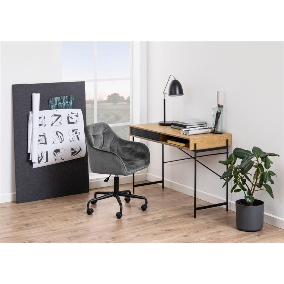 Arook Adjustable Office Chair – Dark Grey Fabric, Modern Ergonomic Design