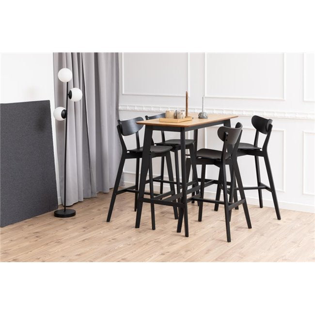 Aroxby Bar Table – Oak Veneer MDF, 120×60×105 cm