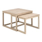 Square Coffee Table – Oak Veneer Modern Design