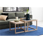 Square Coffee Table – Oak Veneer Modern Design