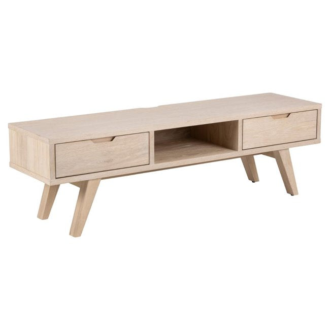 Alina TV Table – Oak Veneer MDF, 150×40×45 cm