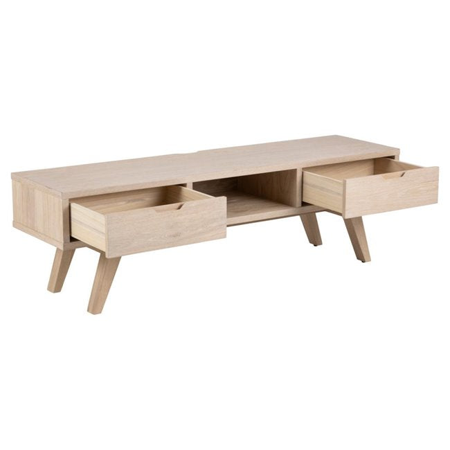 Alina TV Table – Oak Veneer MDF, 150×40×45 cm