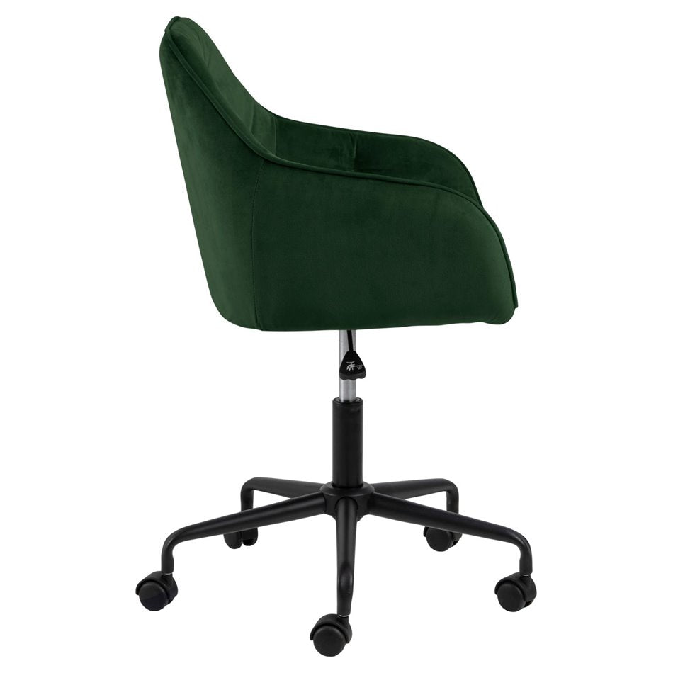 Arook Adjustable Office Chair – Green Fabric, Modern Ergonomic Design