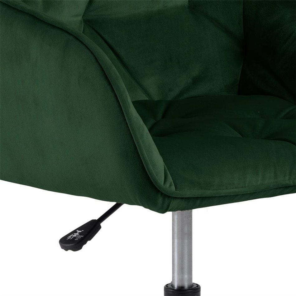 Arook Adjustable Office Chair – Green Fabric, Modern Ergonomic Design