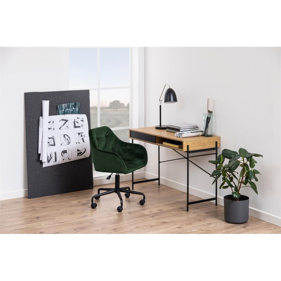 Arook Adjustable Office Chair – Green Fabric, Modern Ergonomic Design