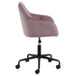 Arook Adjustable Office Chair – Dusty Rose Fabric, Modern Ergonomic Design