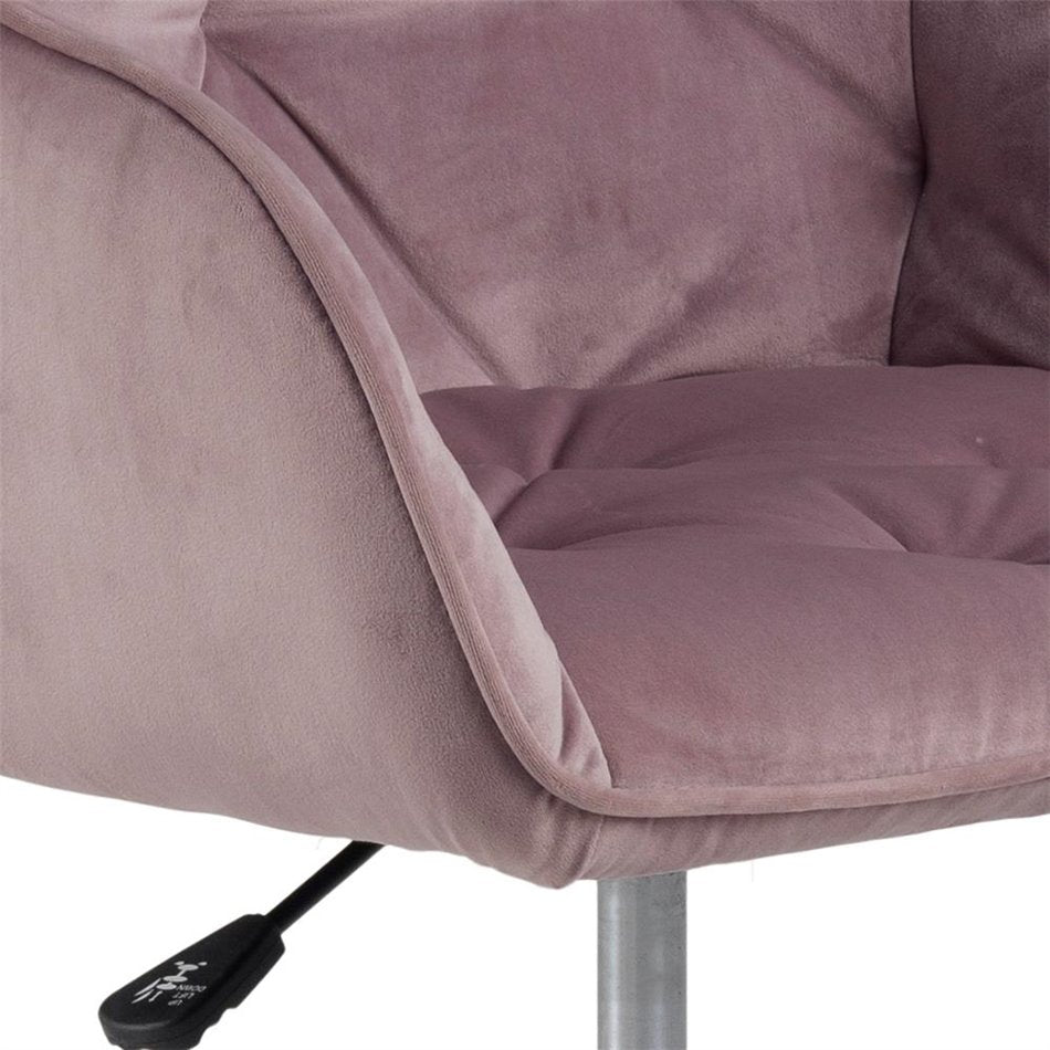 Arook Adjustable Office Chair – Dusty Rose Fabric, Modern Ergonomic Design