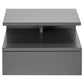 Bedside table Agnlan, grey, H22.5x35x32cm