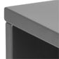Bedside table Agnlan, grey, H22.5x35x32cm