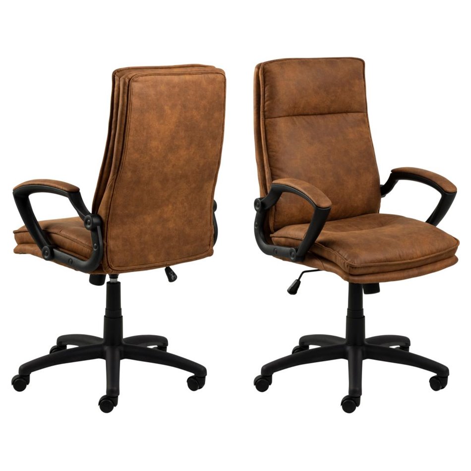 Ergonomic Office Chair Acbraid – Brown, Adjustable Height & Armrests, 115×67×69.5 cm