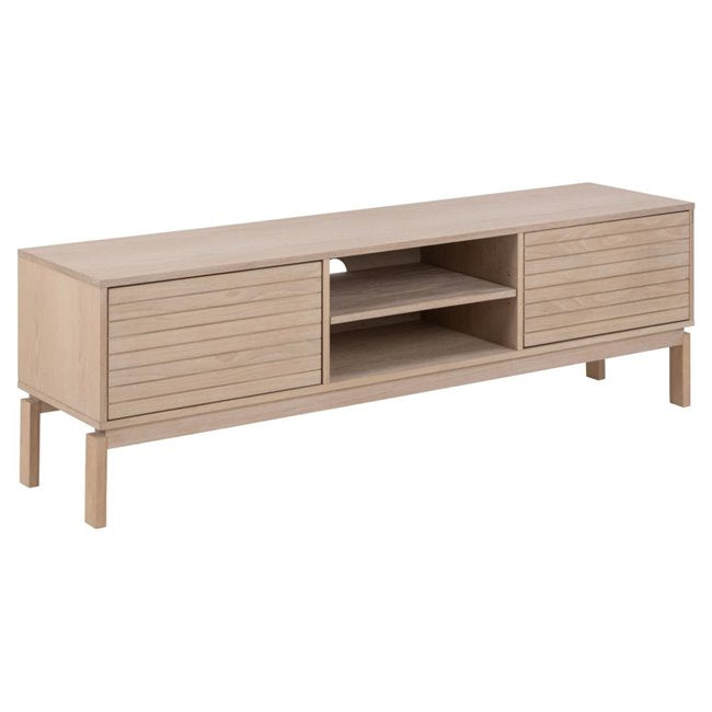 Alinley TV Table – Oak Veneer MDF, 160×40×50 cm