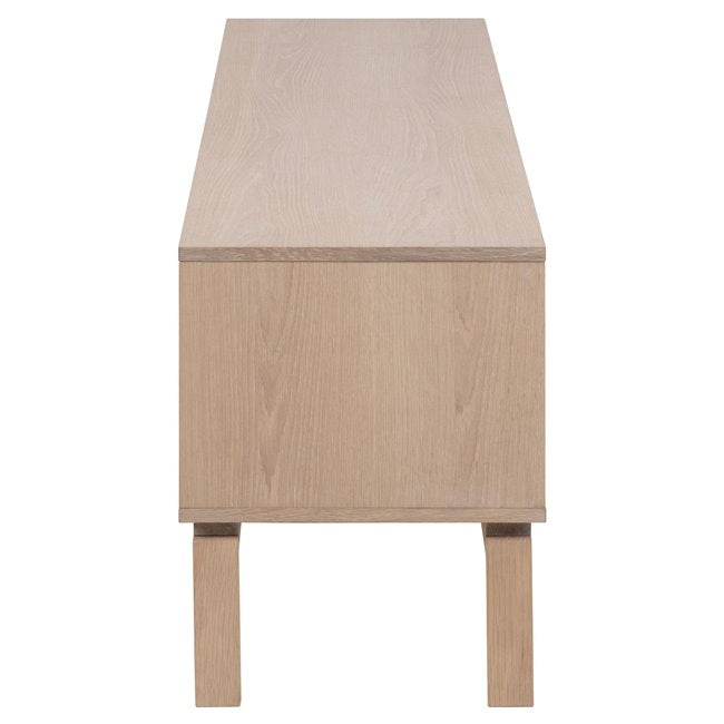 Alinley TV Table – Oak Veneer MDF, 160×40×50 cm
