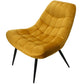 Armchair Oberwart, golden color, H83x47x77cm, seat height 47cm