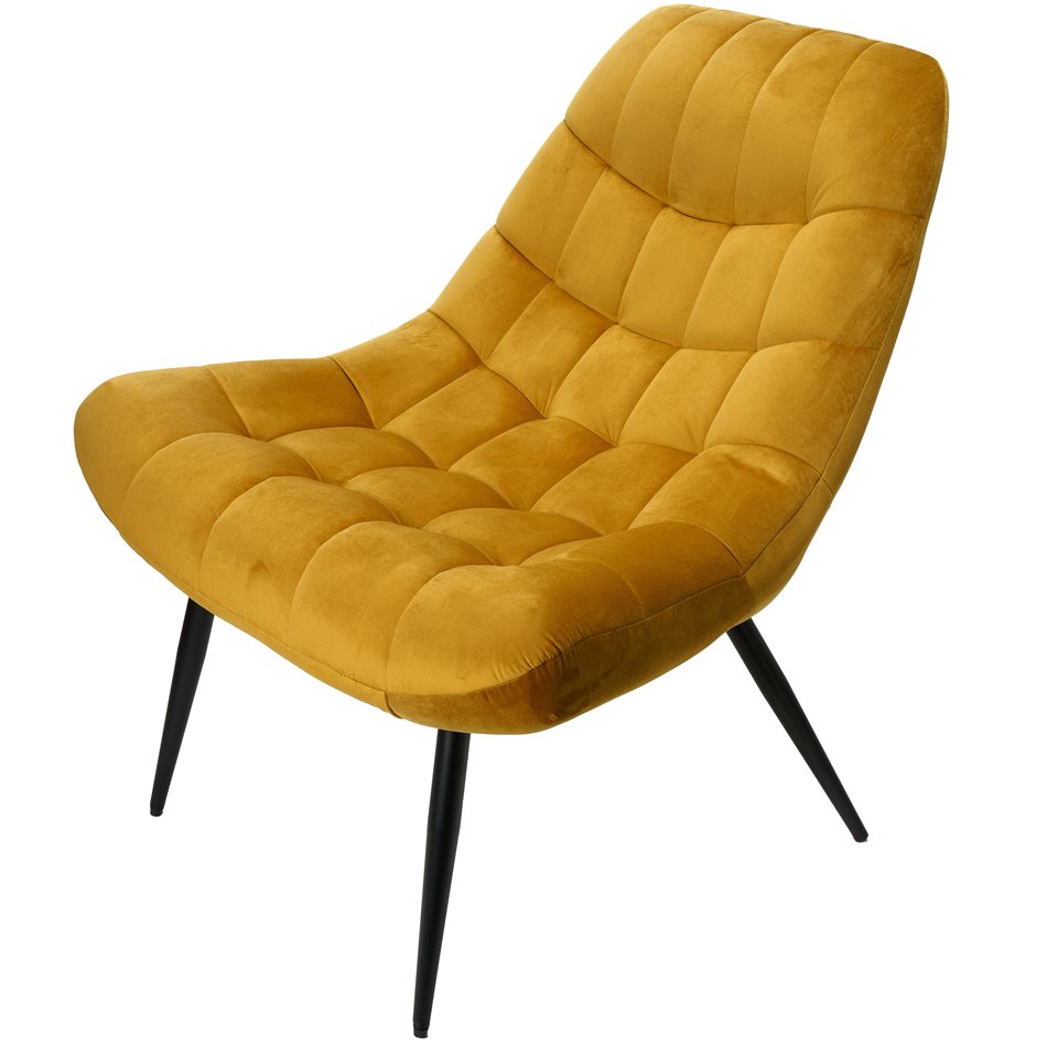 Armchair Oberwart, golden color, H83x47x77cm, seat height 47cm