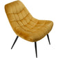Armchair Oberwart, golden color, H83x47x77cm, seat height 47cm