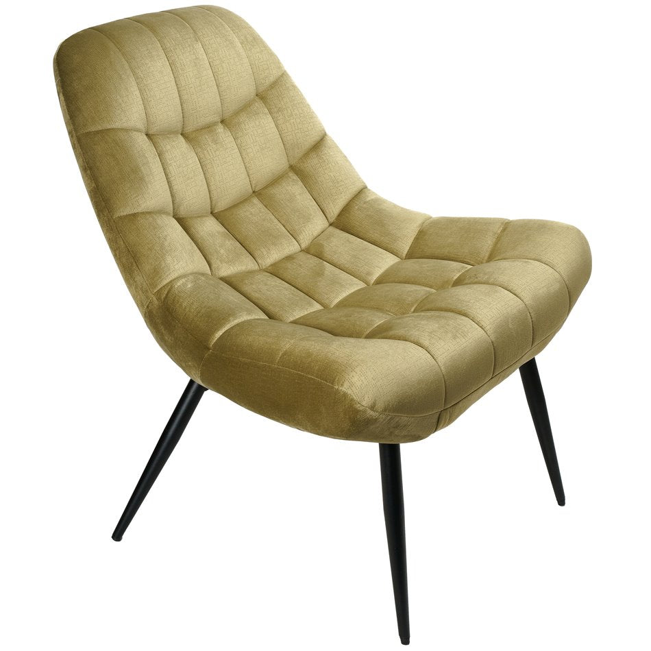 Armchair Oberwart, mustard color, H83x47x77cm, seat height 47cm