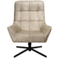 Armchair Oberwald with ottoman, beige, 98x42x73cm, seat height 41.5cm