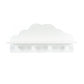 Hook Cloud x4, white, H22x48x12cm