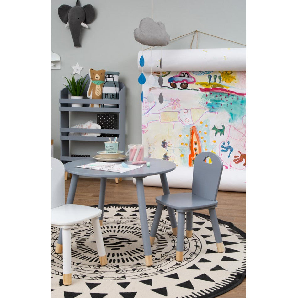 Chair Sweet, grey, H50x30x30cm, seat height 25cm