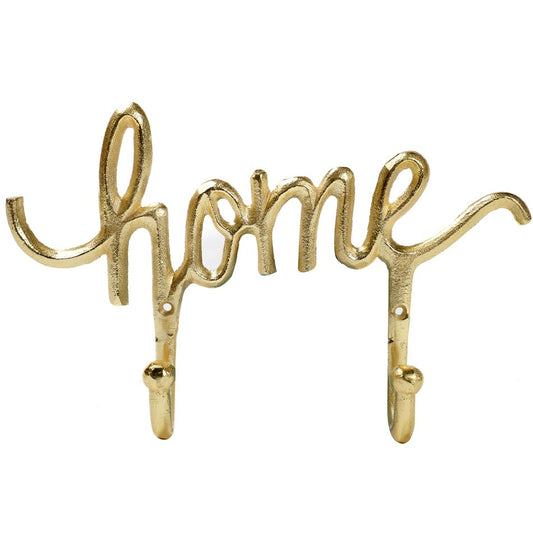 Wall hanger Home, aluminium, 19.5x7.5xH20cm