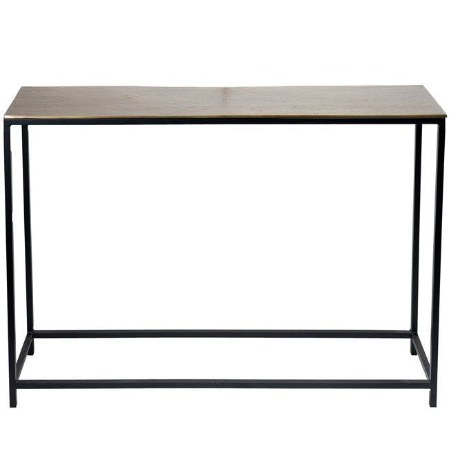 Javron S Console Table – Wood with Metal Frame
