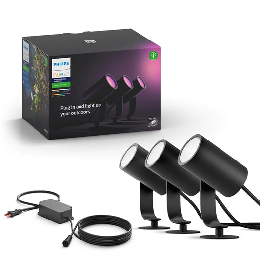 Smart Outdoor LED Spotlight Starter Kit (3-Spot Base Kit)