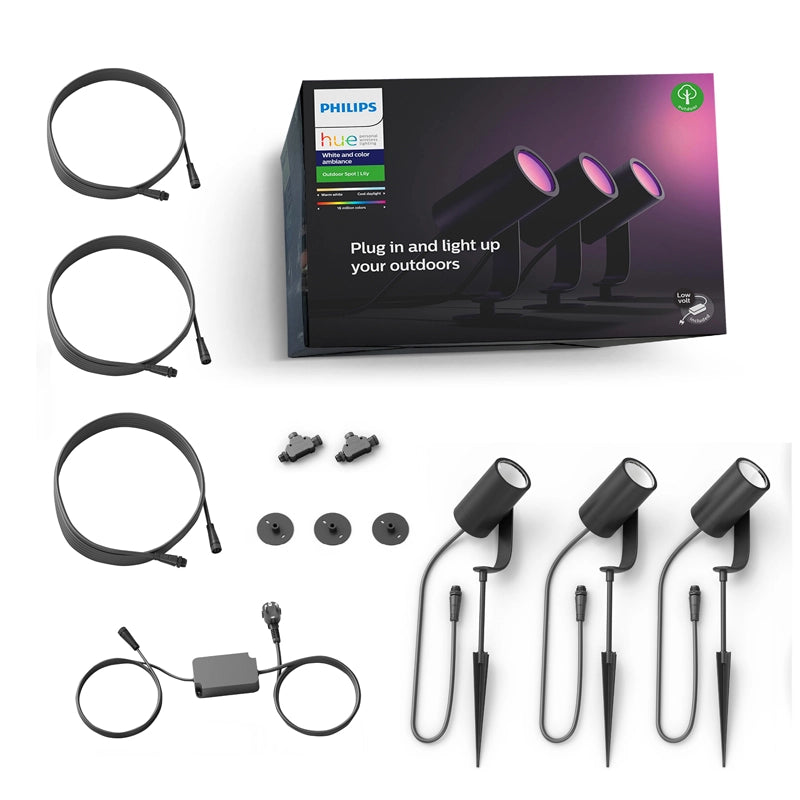Smart Outdoor LED Spotlight Starter Kit (3-Spot Base Kit)