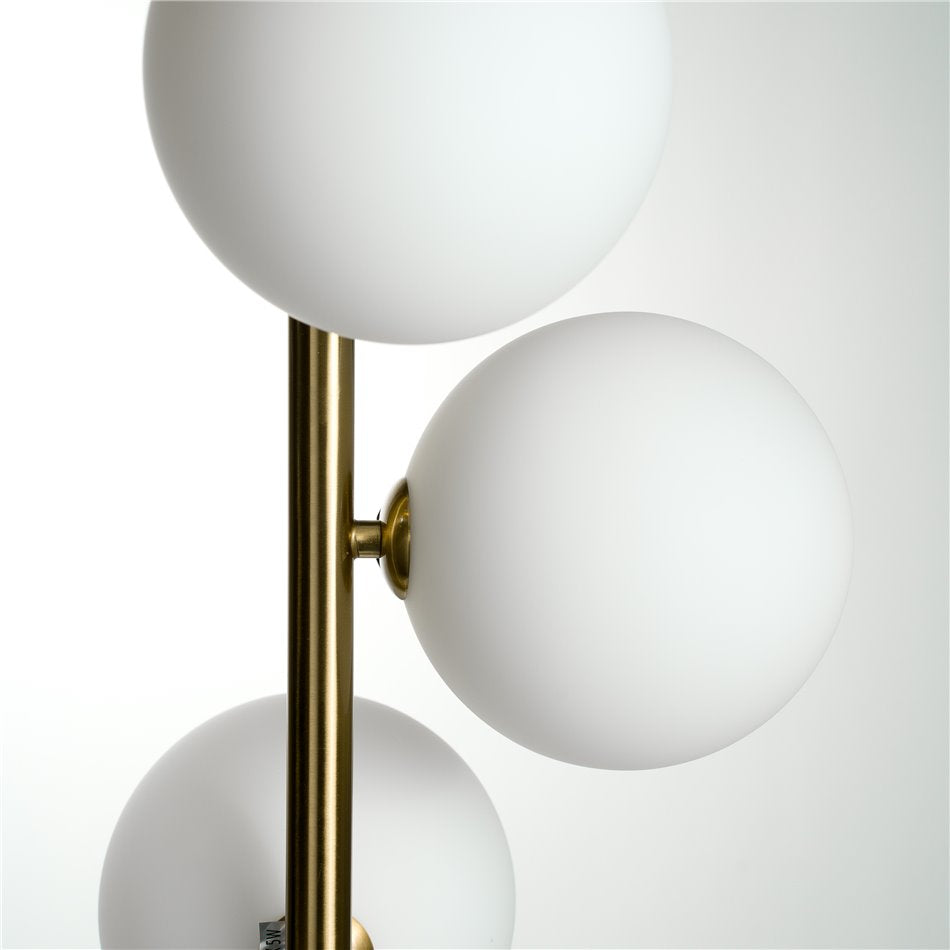 Floor lamp Rade opal white/brass color, H170cm, D30cm, G9x5 5W(MAX)