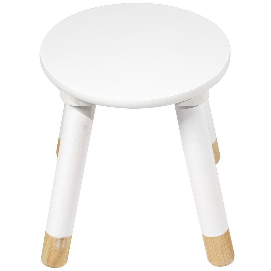 Stool Sweet, white, H26.5cm, D24cm