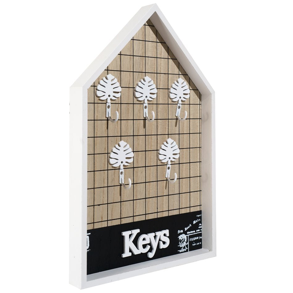 Motte Wall Key Box – Slim Wood & Metal Organizer