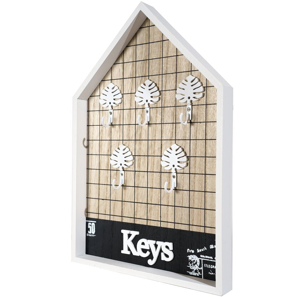 Motte Wall Key Box – Slim Wood & Metal Organizer