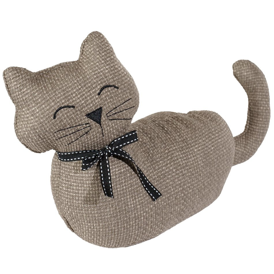 Cat Door Stopper – Plush Animal Fabric Door Wedge