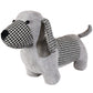 Grey Dog Monty Door Stopper – Plush Animal Fabric Wedge