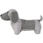 Grey Dog Monty Door Stopper – Plush Animal Fabric Wedge