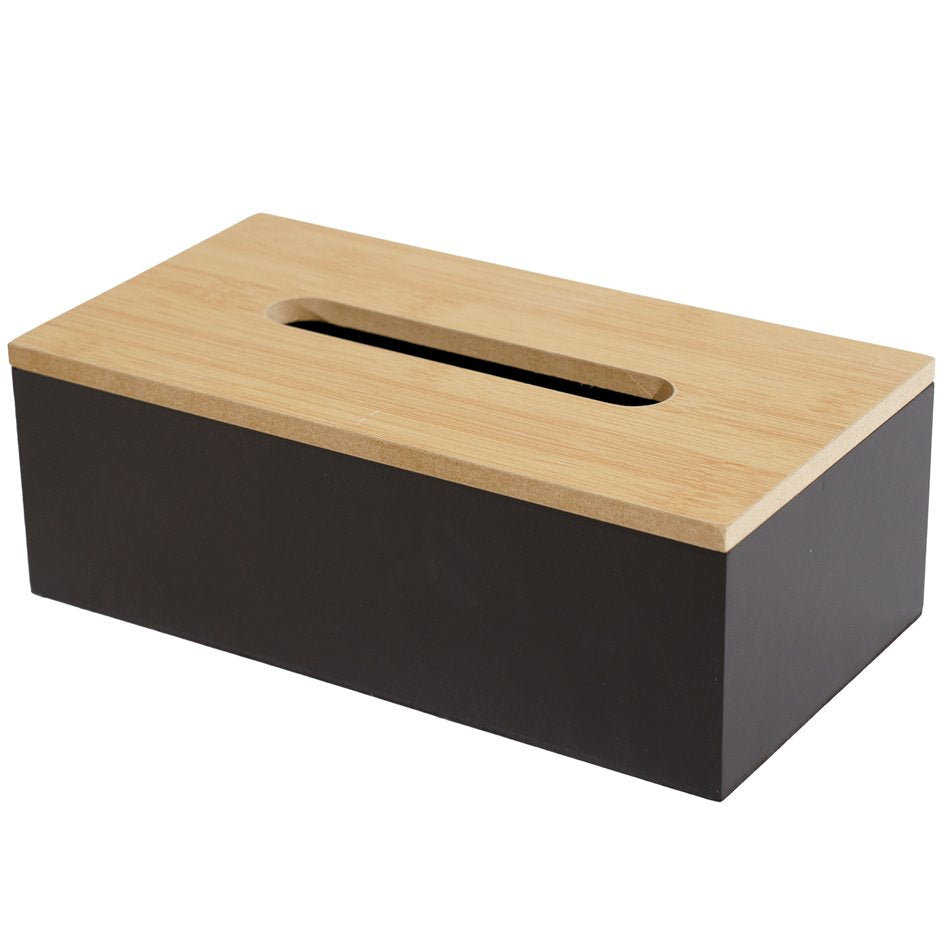 Tissue box, charcoal, H9x25x13cm