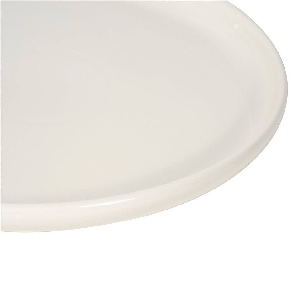 Dinner plate Nora, white, porcelain, D27cm