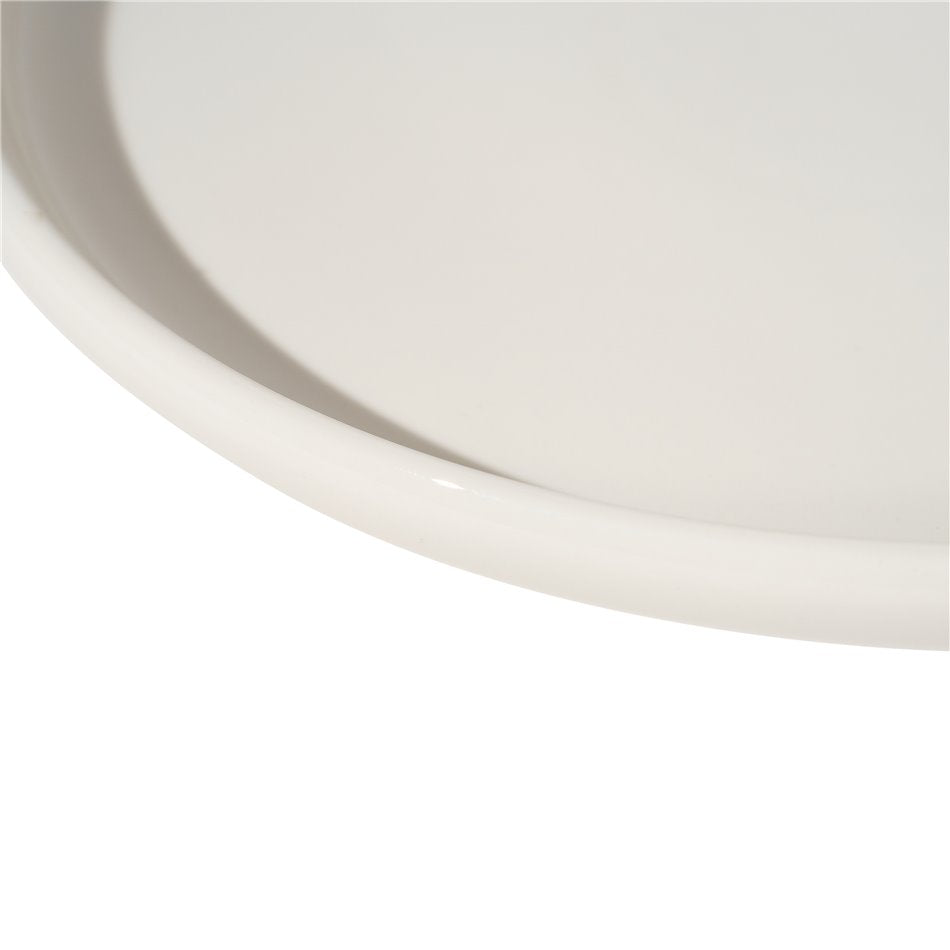 Dinner plate Nora, white, porcelain, D27cm