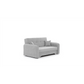 Compact Extendable Sofa Bed with Storage, Velvet Upholstery, Grey – Elaine