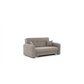 Compact Extendable Sofa Bed with Storage, Velvet Upholstery, Beige – Elaine