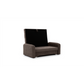 Compact Extendable Sofa Bed with Storage, Velvet Upholstery, Brown – Elaine