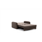Compact Extendable Sofa Bed with Storage, Velvet Upholstery, Brown – Elaine