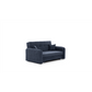 Compact Extendable Sofa Bed with Storage, Velvet Upholstery, Blue – Elaine