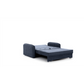 Compact Extendable Sofa Bed with Storage, Velvet Upholstery, Blue – Elaine