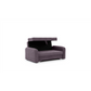 Compact Extendable Sofa Bed with Storage, Velvet Upholstery, Purple – Elaine