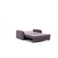 Compact Extendable Sofa Bed with Storage, Velvet Upholstery, Purple – Elaine
