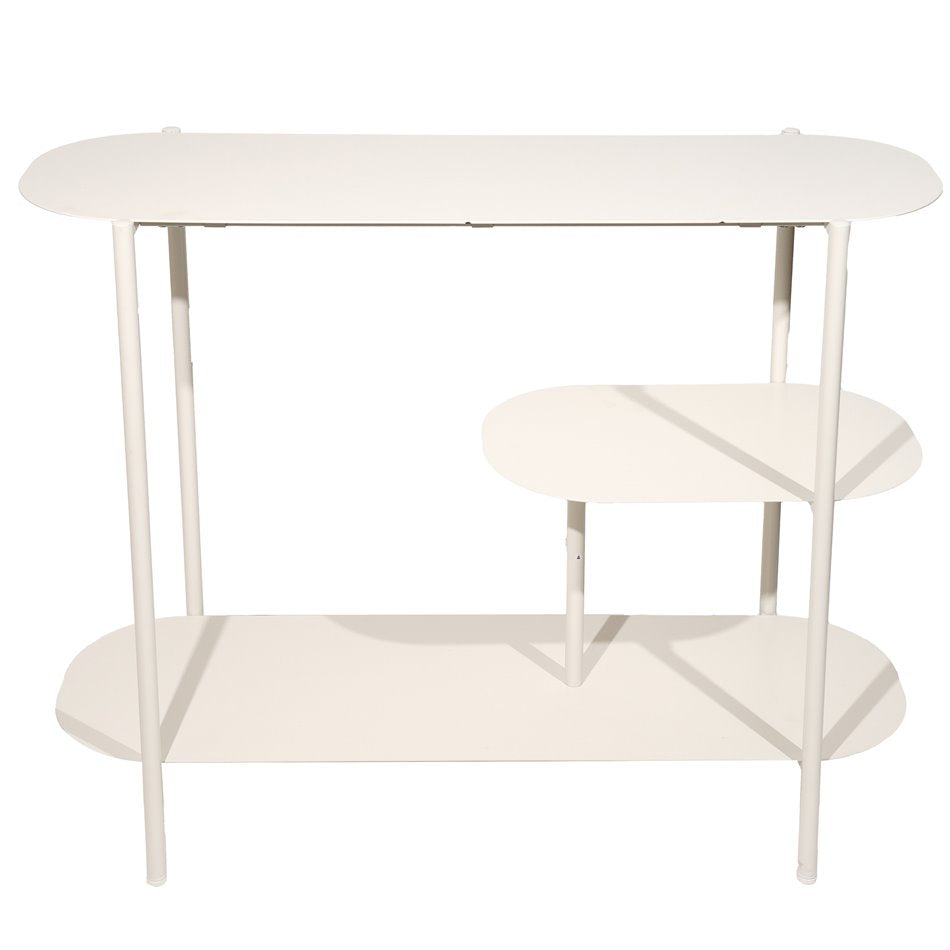 Bookshelf Haja, beige color, metall, H70x90x32cm