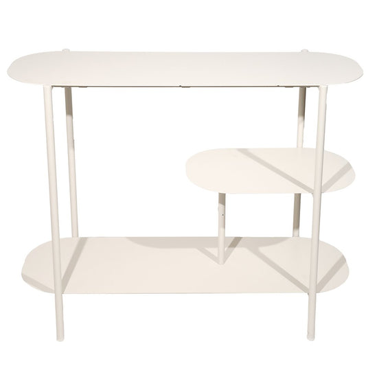 Bookshelf Haja, beige color, metall, H70x90x32cm