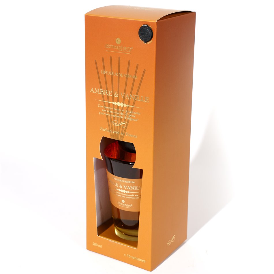 Diffuser Alma Amber&Vanille, 200ml, H24xD9cm